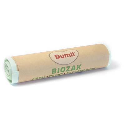 Dumil bio sac poubelle 16 microns 20 l rouleau de 8 pi ces vert