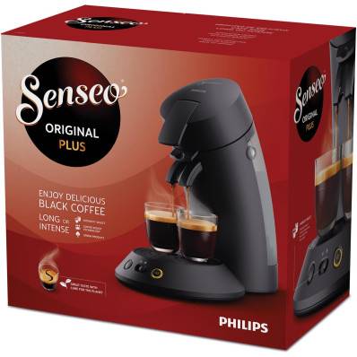 Uitrusten kubus Kantine Philips Senseo Original Plus koffiezetapparaat, zwart