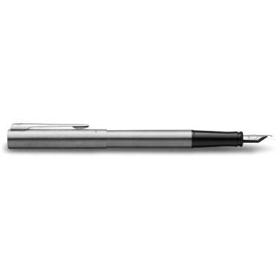 Waterman stylo plume Allure chrome pointe fine, 6 cartouches d