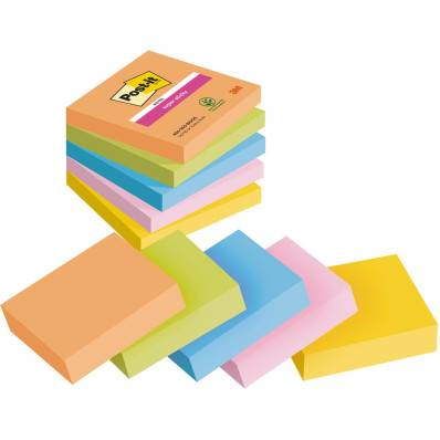 Notes couleurs Carnival SUPER STICKY POST-IT 76 x 76 mm