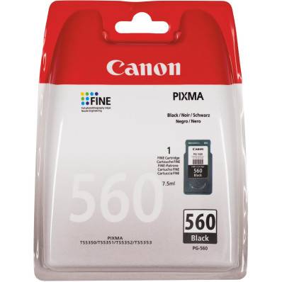 Canon inktcartridge PG-560XL, 400 pagina's, OEM zwart