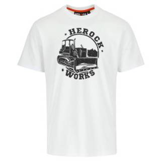 T-shirt korte mouwen wit Herock Digger M / pce