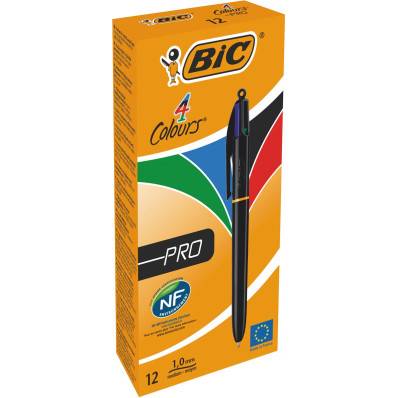 Bic 4 Colours Pro, stylo bille, 0,32 mm, 4 couleurs d'encre