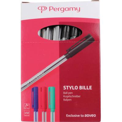 Stylo bille rechargeable B2P ECOBALL - BEGREEN Pointe moyenne Noir