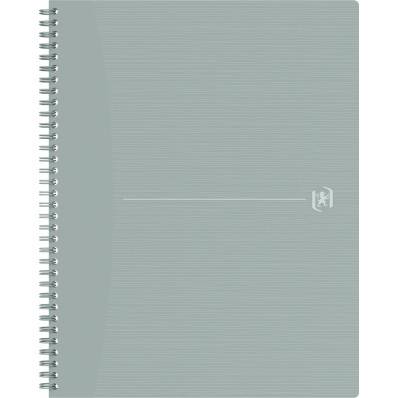 Oxford Origin cahier spiralé, ft A4+, 140 pages, ligné, gris