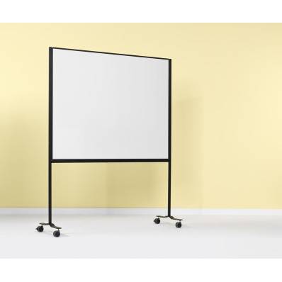 Tableau blanc Mobile - Double face - Magnétique - 90x120 cm