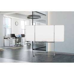 Tableau blanc mobile Maul - tryptique - magnétique - 100 x 300 cm