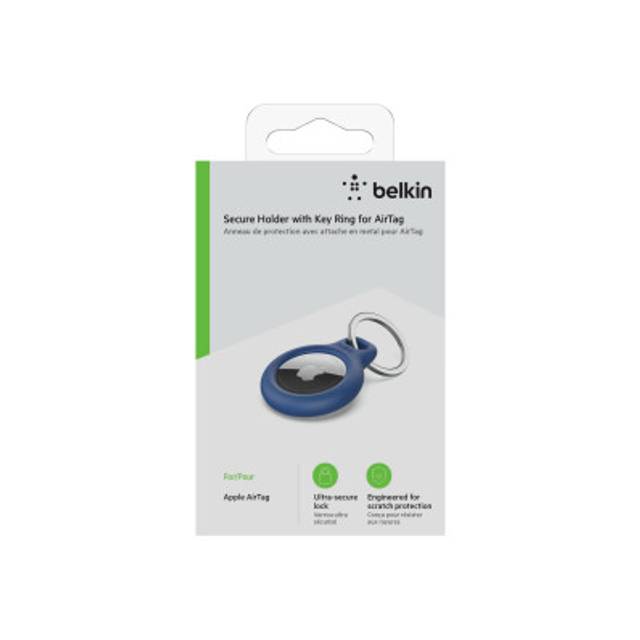 BELKIN Airtag Protection avec porte-clés Bleu