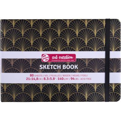 Sketch Book 9 x 14 cm - Talens Art Creation - Art Deco, 140 g, 80 sheets