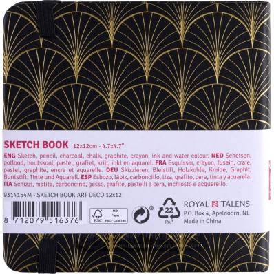 Talens Art Creation Sketch Books - 80 Pages 140gsm (90Ibs) - Art Deco