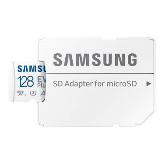 SAMSUNG microSD EVO PLUS 128Go Class10 Read up to 130Mo/s BE (P)