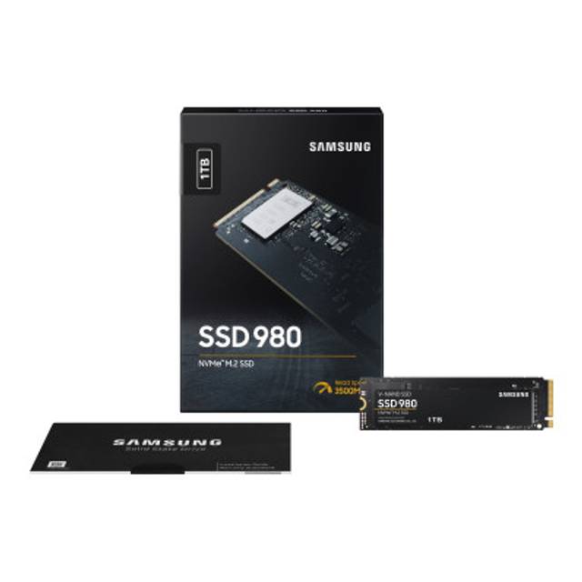 SAMSUNG 980 SSD 1To M.2 NVMe PCIe 3.0 3.500 Mo/s read 3.000Mo/s write BE (P)