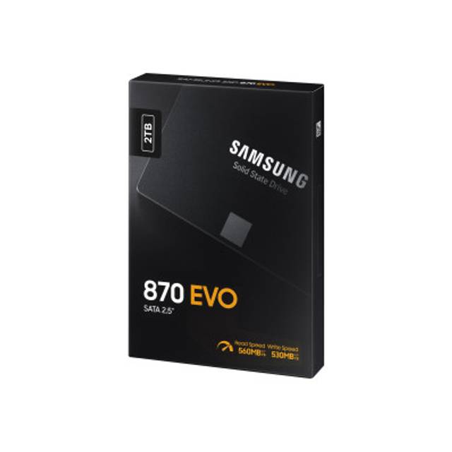 SAMSUNG 870 EVO 2To SATA III 2.5p SSD 560Mo/s read 530Mo/s write BE (P)