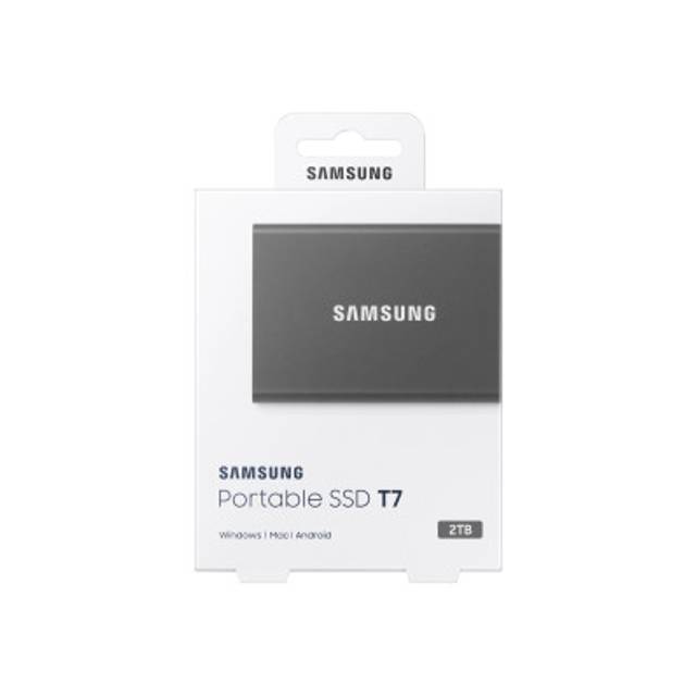 SAMSUNG Portable SSD T7 2To External USB 3.2 Gen 2 titan grey BE (P)