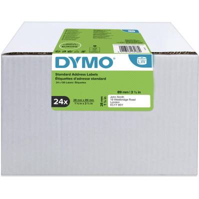 DYMO Etiquettes d'adresse LabelWriter - 89 x 36 mm - blanc
