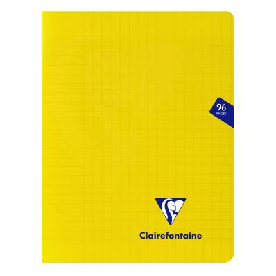 Cahier polypropylène 90g 32 pages seyes 17x22 cm - jaune