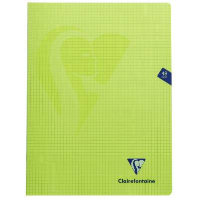 Cahier - Couverture En Plastique - Grands Carreaux - 24X32Cm - 48