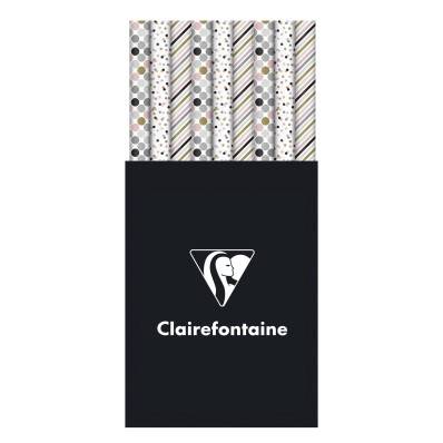 Kraft brut 70g, rl 50x0,70m Flora noir. - Clairefontaine