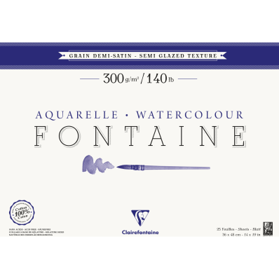 Petit Grain Aquarelle bloc collé 30F A3 250g/ Pce