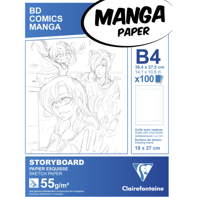 Bloc Manga Paper 50 feuilles 100g Clairefontaine