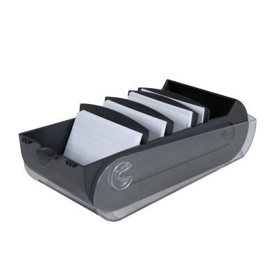 Exacompta - Boîte à fiches bristol et flash cards - pour A7 - capacité 900  feuilles - noir Pas Cher