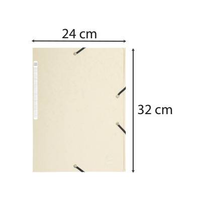 Chemises à élastique en carton au format A4 - Dos 2,5 cm - Oxford