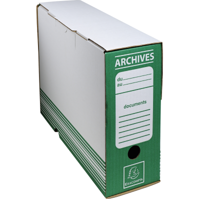 Cartons d'archives – Vert Jaune