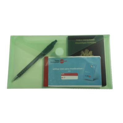 Sachet de 5 mini pochettes-enveloppes polypropylène - 25x13,5cm