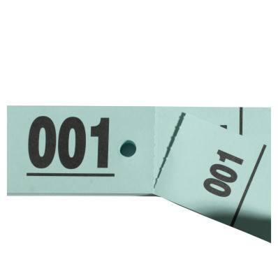 Carnet de 50 tickets vestiaires numérotés de 3 volets (dont 2