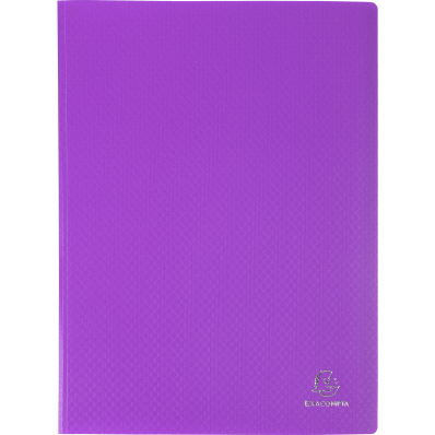 Protège-documents A4 EXACOMPTA Opak violet 80 vues - 40 pochettes
