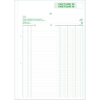 Cahier de facture Manifold Le Dauphin autocopiant 14,8 x 21 cm 50 pages  double exemplaires