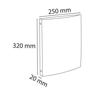 Classeur A4 4 anneaux 15 mm Propysoft Personnalisable – Viquel