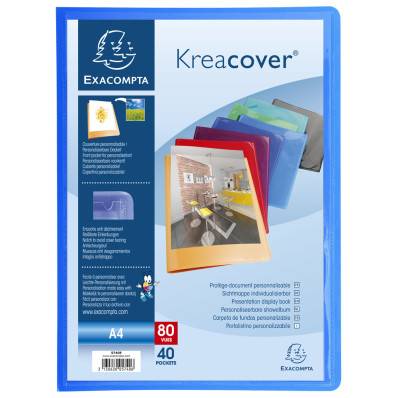 Porte-vues Protège-documents semi-rigide A4 Exacompta KreaCover Opaque