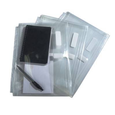 Pochettes perforées à soufflet Leitz, A4, PVC transparent grainé