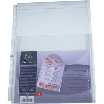 Chemise coin plastique Durable A4 PVC 20/100e transparente incolore -  Paquet de 10 sur