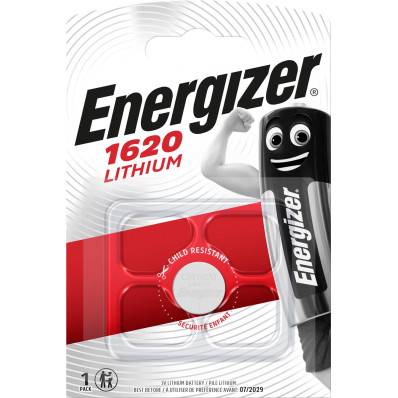 611323:Energizer pile bouton CR1620, sous blister