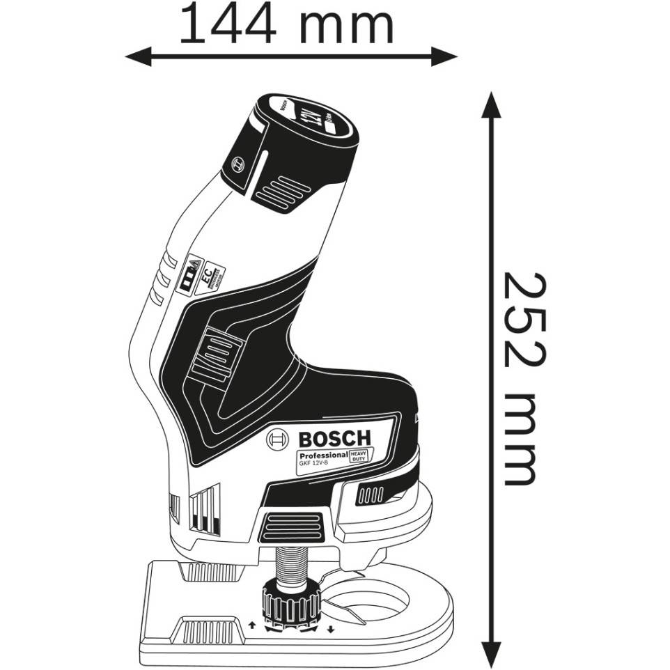 Affleureuse Bosch Volts Gkf V En L Boxx Pce