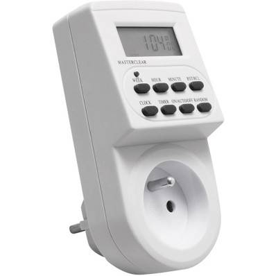 Minuteur Digital Programmable 24 Heures (prise Anglaise) Wellco