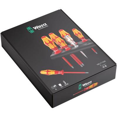 WERA LOT DE TOURNEVIS PLAT 7 PCS WERA Tournevis