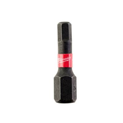 Embout Milwaukee ShockWave Hexagonal 4 x 25mm ( 2 pièces ) / pce