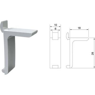 Console simple ELEMENT SYSTEM série 5000 500mm / paire