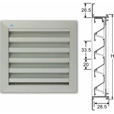 Grille de hotte façade blanc - Renson