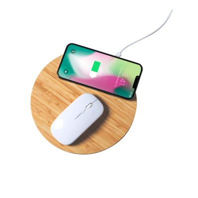Tapis de souris avec Chargeur sans fil à induction Qi intégré