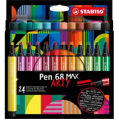 STABILO Pochette 12 feutres de coloriage POWER MAX Pointe large