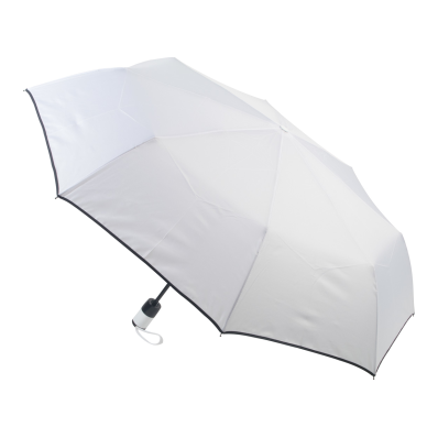 Brosmon blanc parapluie anti-tempête