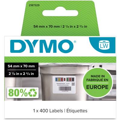 Ruban d'etiquettes Thermique Dymo 45013 - 12 mm - Noir/Blanc