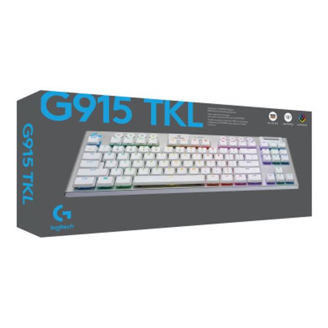 LOGITECH G915 TKL RGB Keyboard Tactic FRA white