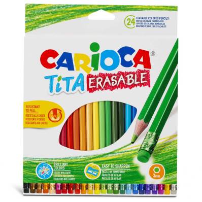 Crayons Hexagonal Pastel - 24 Pcs Pastel CARIOCA