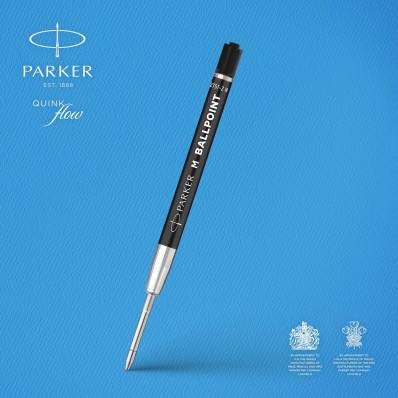 Parker recharges pour stylo bille | pointe moyenne | encre noire QUINKflow  | lot de 20