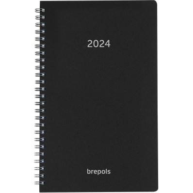 BREPOLS Agenda Breform Polyprop 2024 26.3.0116 1T/1S noir ML 10.5